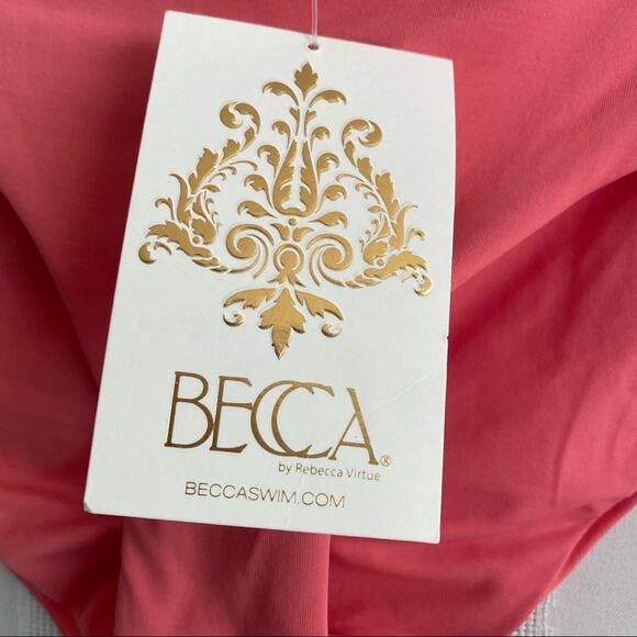 BECCA Radiant Side Stripe Colorblock Hipster Bikini Bottoms XS Striped Swim New - Picture 3 of 10